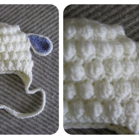Newborn "Sheep" Set (Hat, diaper cover & booties)